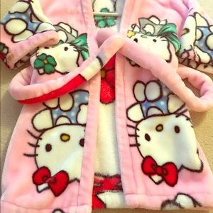 Custom made hello kitty bathrobe
